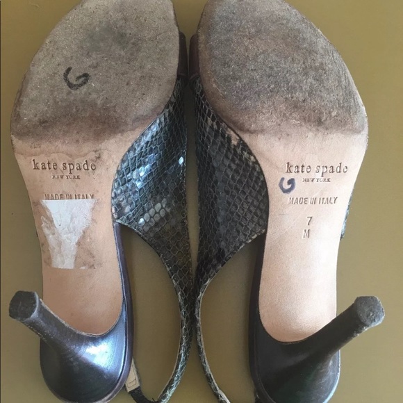 Kate Spade Snakeskin Heels - Picture 6 of 7